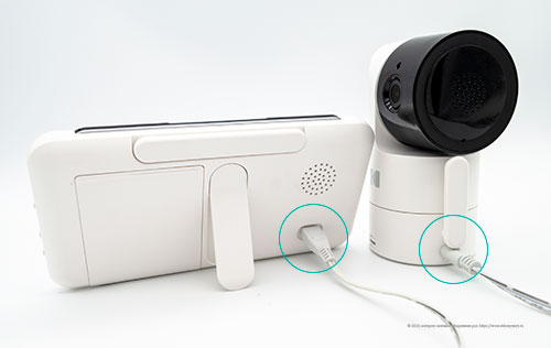 Видеоняня Kodak Cherish C525 - подключение питания